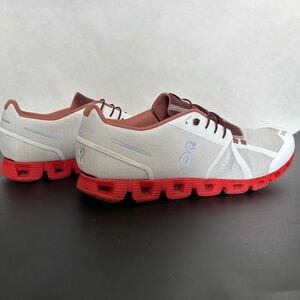 On Cloud 5 White/Maroon/Orange Sneakers, 59.98781, Size 13M